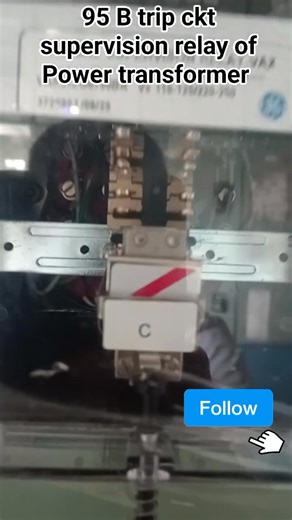 2.4K views · 40 reactions | 95B Trip Circuit Relay in Power Transformer Protection ⚡ In this video, we explain the function of the 95B Trip Circuit Supervision Relay used in power transformer protection systems — ensuring reliable trip command operation and circuit continuity. #PowerTransformer #TripCircuitRelay #95BRelay #TransformerProtection #UtilityEngineer #ElectricalWork #EngineeringLife #USAEngineer #CanadaEngineer #ElectricalSafety #fblifestyle | Er Muhammad Miyaji | Facebook