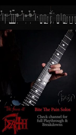 Bite The Pain Guitar Solos - The Sound of Death (Death Tribute)