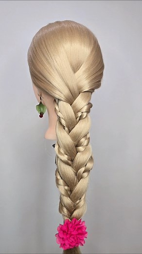 This braid is everything 😳🔥#hairstyle #hairtutorial #hairbraiding#updo#updotutorial #braid