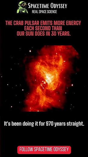 This Pulsar Releases More Energy Than The Sun In 30 Years #space #astronomy