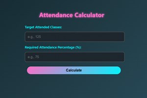 Attendance Calculator
