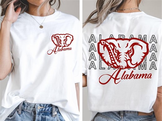 Alabama Football Shirt or Sweatshirt, Retro Elephant Game Day Top for Kids and Adults, Mascot Shirt, Tide Fan Gift, Sparkle Game Day Hoodie - Etsy