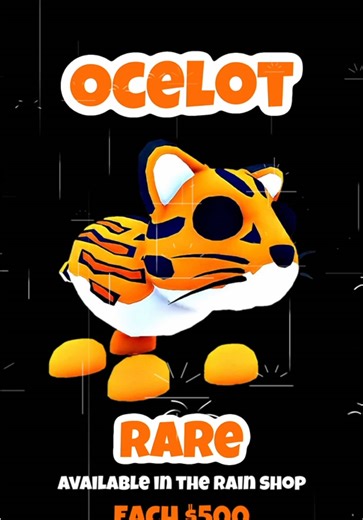 Adopt Me Rain Weather Shop starts 01/23. This is your opportunity to buy the rare Ocelot pet for $500 bucks for 36 hours only! #adoptme #adoptmeupdate #adoptmeevent #adoptmerainweather #ocelotpet