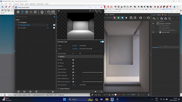 Sketchup Vray 6 Bathroom Lighting Tutorial