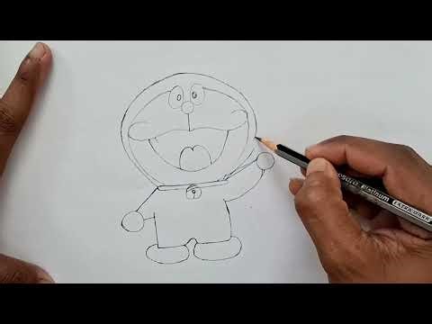 HOW TO DRAW DOREMON | DOREMON DRAWING EASY STEP BY STEP FOR KIDS | EASY DRAWING FOR BEGINNERS.