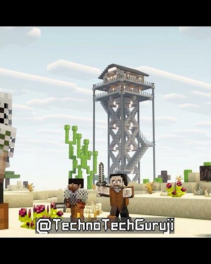 I Survived 100 Days on an Abandoned Military Tower | Hardcore Minecraft