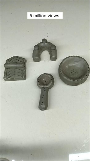 Destroying a beautiful miniature clay kitchen sets #ytshorts #diy #trending #shorts