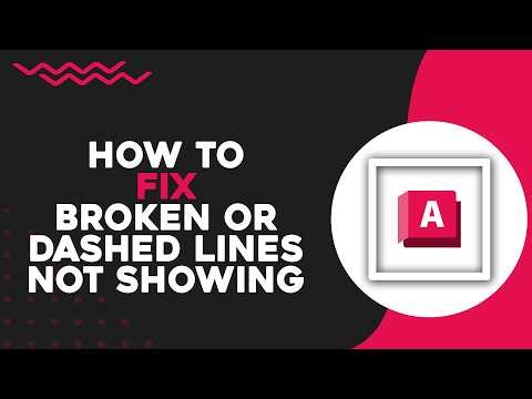 How To Fix Broken or Dashed Lines Not Showing in AutoCAD (Easiest Way)