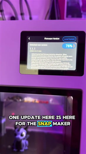 Firmware 1.1.1 for the Snapmaker U1 is out! #3dprinting