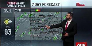 First Alert Forecast: Hot again Sunday with isolated pop-ups