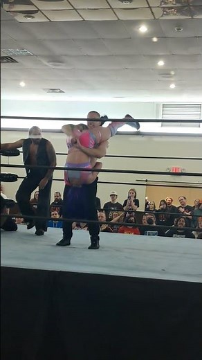 Charles Mason Hits Deadly Tombstone Piledriver To Billie Starkz #jcw #gcw #wrestling #aew #wwe #tna