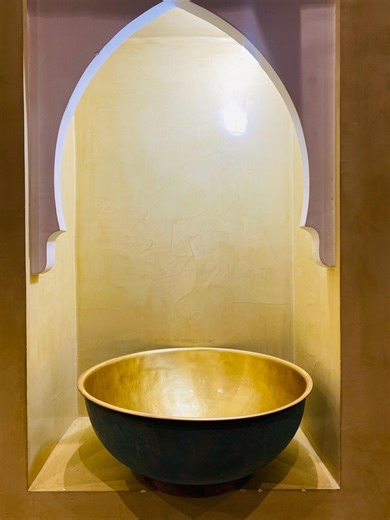Green Patina Brass Vessel Sink, Polished Gold Bowl, Round Moroccan Bathroom Basin, Artisan Vanity Washbasin, Green Copper Sink - Etsy