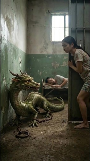 Small Asian Dragon chained in a small room Part 2 🐉🐉🐉 #Trend #foryoupage #ai #aitrend