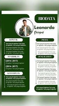Create a professional biodata poster on Canva for your phone without any hassle!