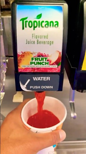Tropicana Red Fruit Punch @ Chuck E. Cheese Drink Machine #drinkmachine #tropicalpunch #chuckecheese