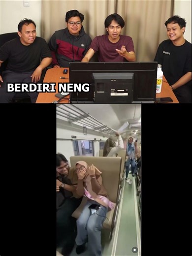 ORANG INI DI RAYAKAN DI DALAM KERETA API eps. 36 #rest_area #meme #funny #react