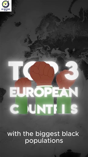 Top 3 European Countries with the Largest Black Populations. #map #geography #history | 60SecondClub