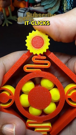 156K views · 3K reactions | 3D-Printed Speedy Fidget Spinner/Clicker. File: Makerworld ️Printer: @bambulab_official P1S AMS Filament: @3dhojor_official PLA Pro Red, Yellow. #asmr #3dprint #3dprinting #3dprinted #bambuseful #videooftheday #speedy #fidget #spinner #clicker #toy | Printsculptors | Facebook