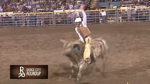18K views · 2.4K reactions | Creek Young capped off the Dodge City Roundup Rodeo with a 90-point ride on Championship Pro Rodeo's Geronimo, finishing with 169.5 points on two head to win the title. | PRCA ProRodeo | Facebook
