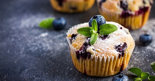 Muffins à la vanille et aux fruits rouges