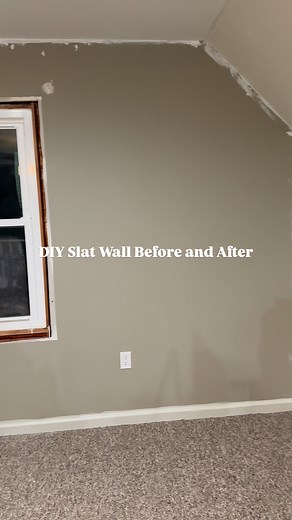We finished @the slat wall in our home gym! We used panels from Home Depot to create this look and I love how it turned out! #homegym #slatwall #diy #diyprojects #WallTreatment | Jeralyn Conklin