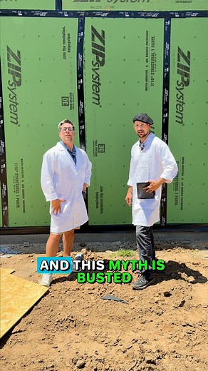 2.4K views · 18 reactions |  MYTHBUSTERS: Episode 2 ️ Chad & Brain are back at it! This week’s myth: Do you really need house wrap to weatherproof your home?  —watch to find out the truth!  . . . #Mythbusters #ConstructionTruths #Weatherproofing #HouseWrap #BuilderLife #HomeBuilder #ConstructionLife | Cozort Custom Homes | Facebook