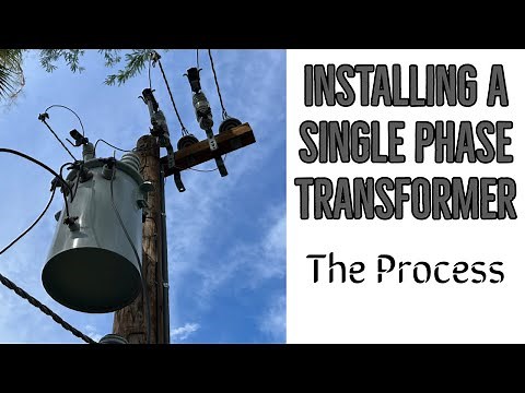 INSTALL: Single Phase Transformer #journeyman #linelife #lineman