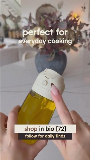 2 in 1 Olive Oil Sprayer & Dispenser | Kitchen Gadget That Makes Cooking Easier