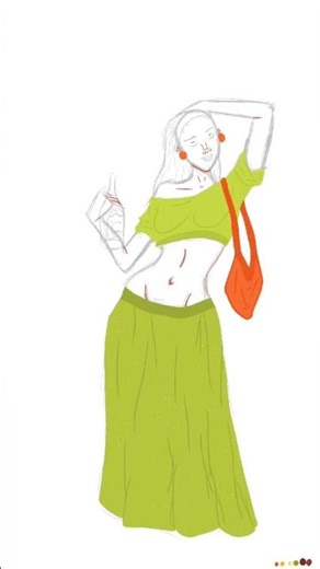 The ONLY Way I Draw Female Figures in Procreate (Timelapse) #FemaleFigureDrawing #CharacterDesign