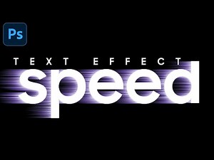 Moving Speed Text Effect in Photoshop: Easy Tutorial #photoshop