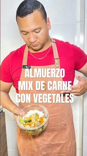 Mix de carnes con vegetales para llevar al trabajo #comidaencasa #receta #almuerzofacil #lonche