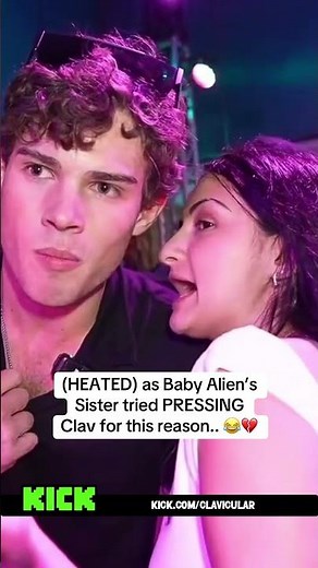 (HEATED) as Baby Alien’s Sister tried PRESSING Clav for this reason.. 😂💔 #clavicular #babyalien
