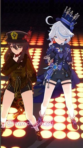 [MMD] Genshin Impact-扭一扭- HuTao & Furina #hutao #hutaogenshinimpact #furina #furinagenshinimpact