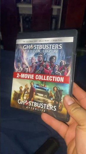 Ghostbusters afterlife and frozen empire 4k #youtubeshorts #ghostbusters #physicalmedia