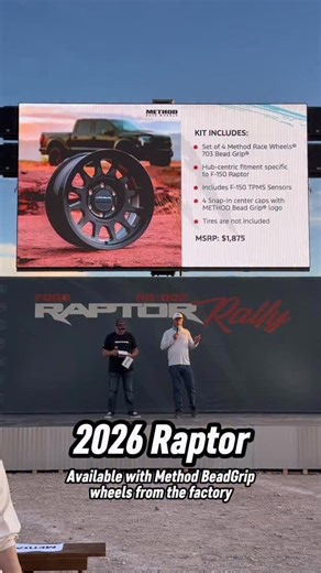 21K views · 268 reactions | NEWS FROM THE RAPTOR RALLY @ford has partnered up with @methodracewheels and you will now be able to order your Raptor with a set of Method BeadGrip wheels from the factory  #raptorrally | Cody Mathes | Facebook