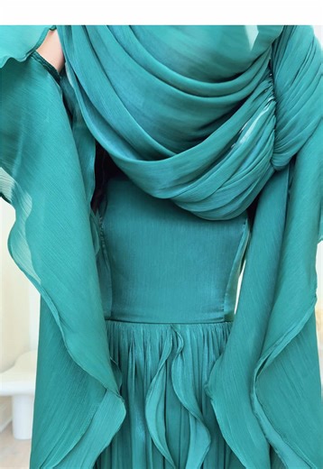 I S A B E L L A 🦚 . . . #wedding #eveningdress #modestfashion modesty hijabi abaya fashion abaya style hijab hijab tutorial