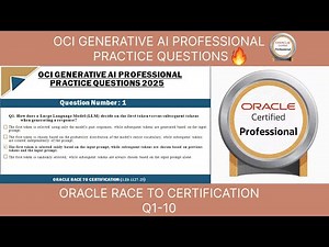 OCI Generative AI Professional 2025 | Practice Questions & Answers | Certification exam #OCI #genai