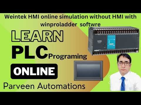 weintek HMI online simulation with winprolader software without HMI