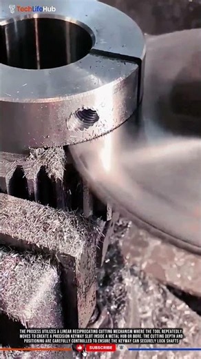 Innovation Keyway Slot Cutting Process for Precision Shaft Locking System #tech