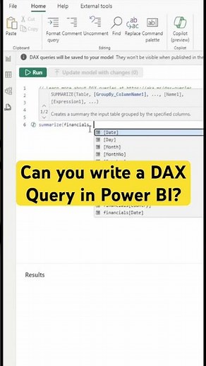 How to Write a DAX Query in Power BI #dataanalyst #datavisualization #powerbi