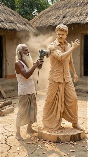 Vijay Thalapathy | विजय थलपति Amazing Wood Art 💥#woodcarving #VijayThalapathy #woodcraft #foryou