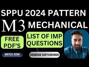 IMP QUESTIONS | M3 MECHANICAL | SPPU PUNE UNIVERSITY