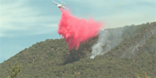 Ground and air crews continue to battle the Leroux Fire, now burning 179 acres