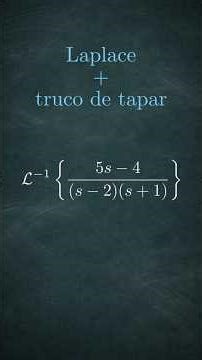 Laplace inversa en segundos ⚡(método de tapar de Heaviside) #coverupmethod #inverselaplacetransform