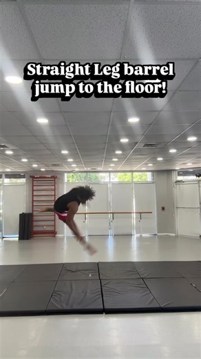 Straight leg barrel jump tutorial! #dance #viral #tutorial #trick #dancetok