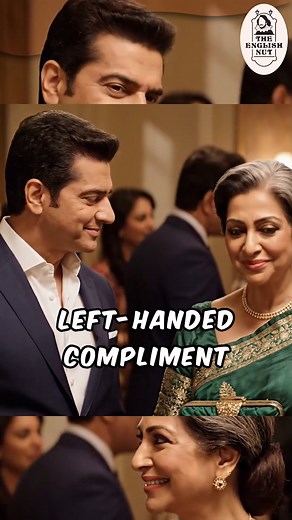 Do compliments have hands? Then what’s a “left-handed compliment”? Watch the video to find out — it’s more intriguing than you’d think! What other phrases or idioms do 𝐲𝐨𝐮 know that mean something similar? Drop your answers in the comments! #TheEnglishNut #FunWithPhrases #LanguageLovers #Idioms #WordStories #EnglishIsFun #LearnEnglish #StoriesOfWordsAndPhrases | The English Nut