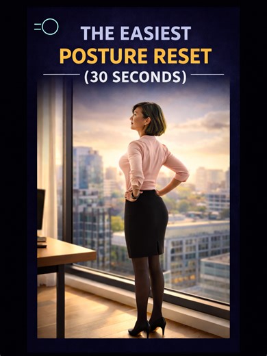 The easiest posture reset: 30 seconds. ✅ Stand tall, gently squeeze the shoulders back, and reset your position. Small move. Big difference over time. Save this — free tools in bio. #HealthierEra #PostureReset #HealthyHabits #WellnessTips #ForYou