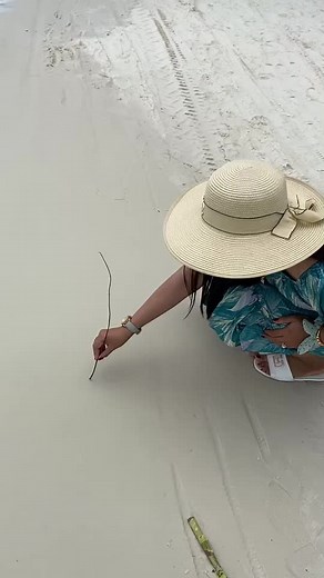 Creative Beach Art: Drawing in the Sand