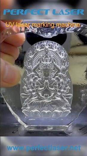 3D UV laser engraving machine for glass ceramic and plastic marking