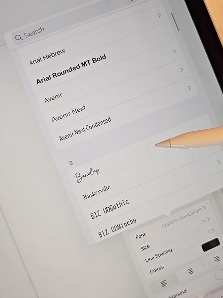 Custom Font Installation Guide for iPad Notes